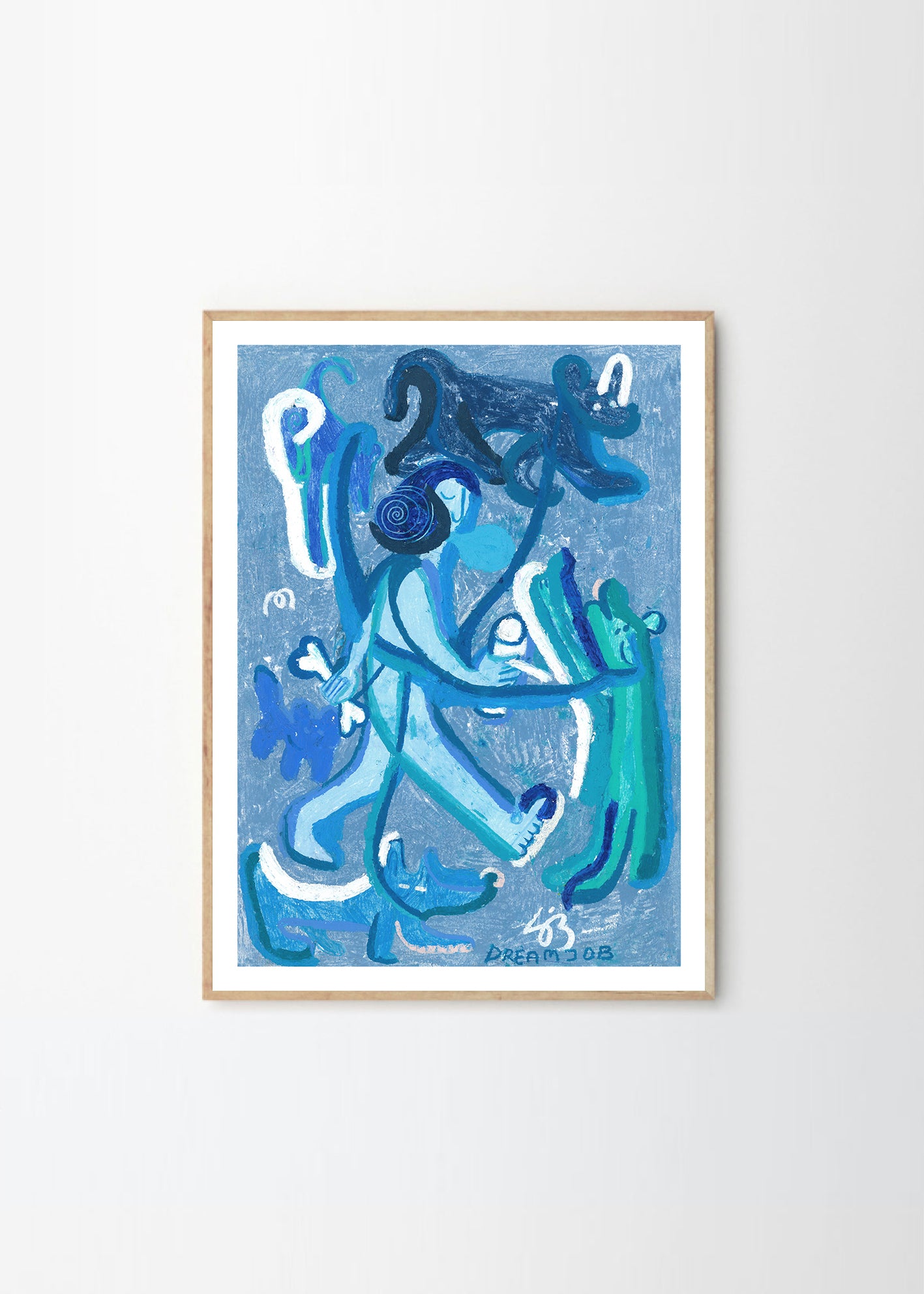 Plagát Blue Lady by Stine Belden Røed