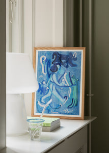 Plagát Blue Lady by Stine Belden Røed