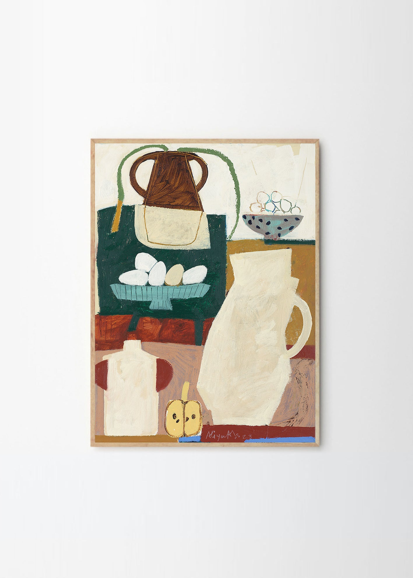 Plagát In the Kitchen at My Grandma by Aliya Abs