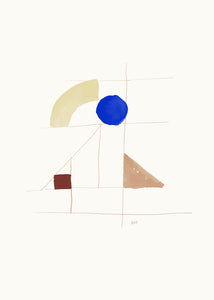 Plagát The Blue Dot by Another Art Project