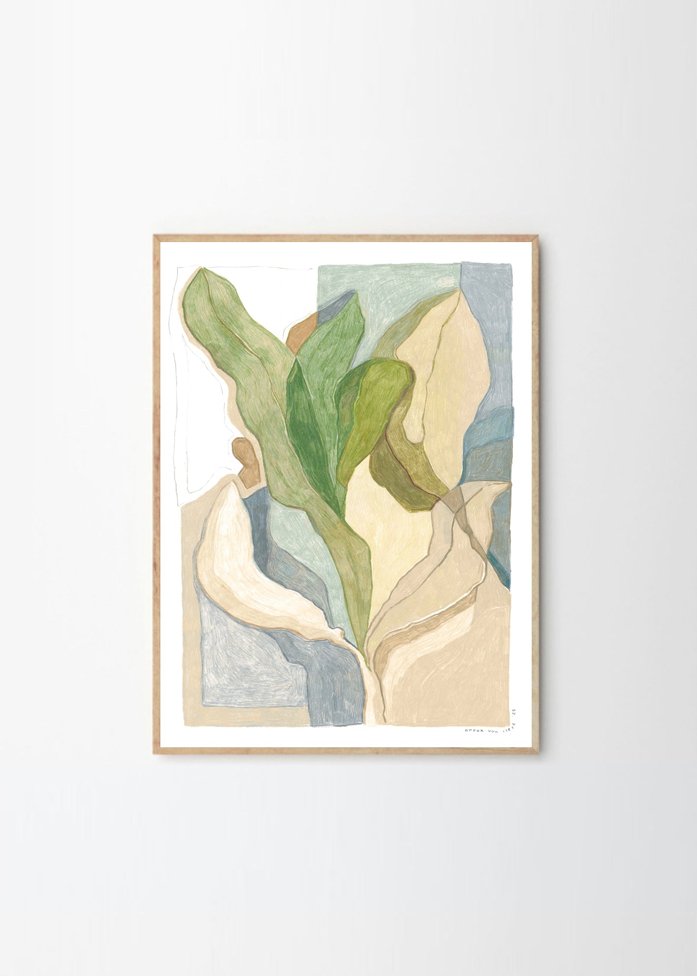 Plagát Blue Lady by Stine Belden Røed