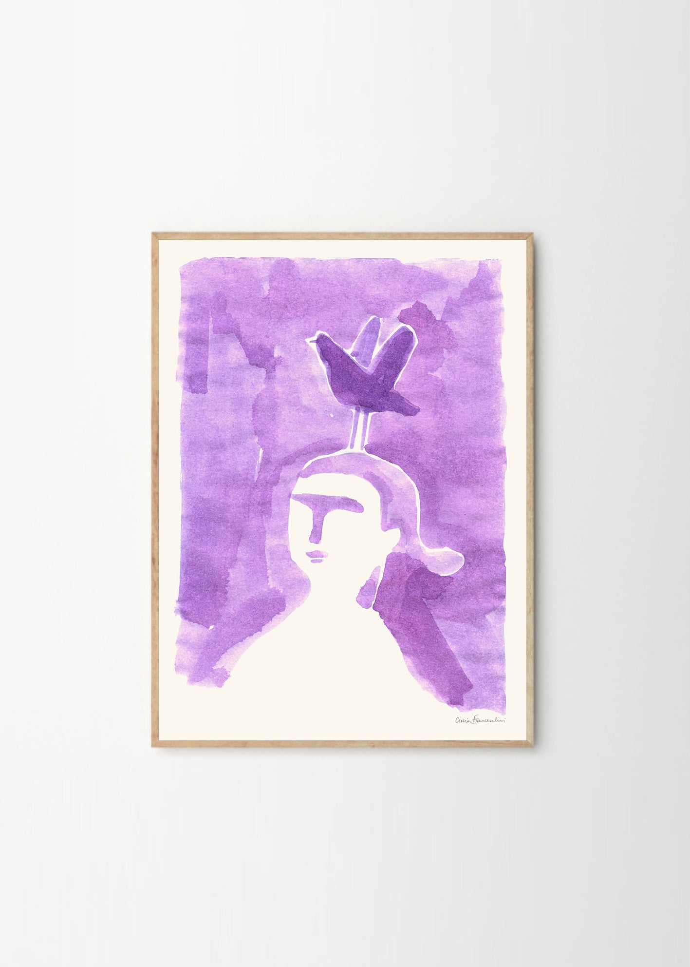 Plagát Blue Lady by Stine Belden Røed