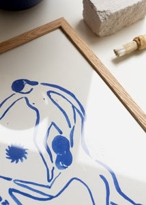 Plagát Blue Lady by Stine Belden Røed