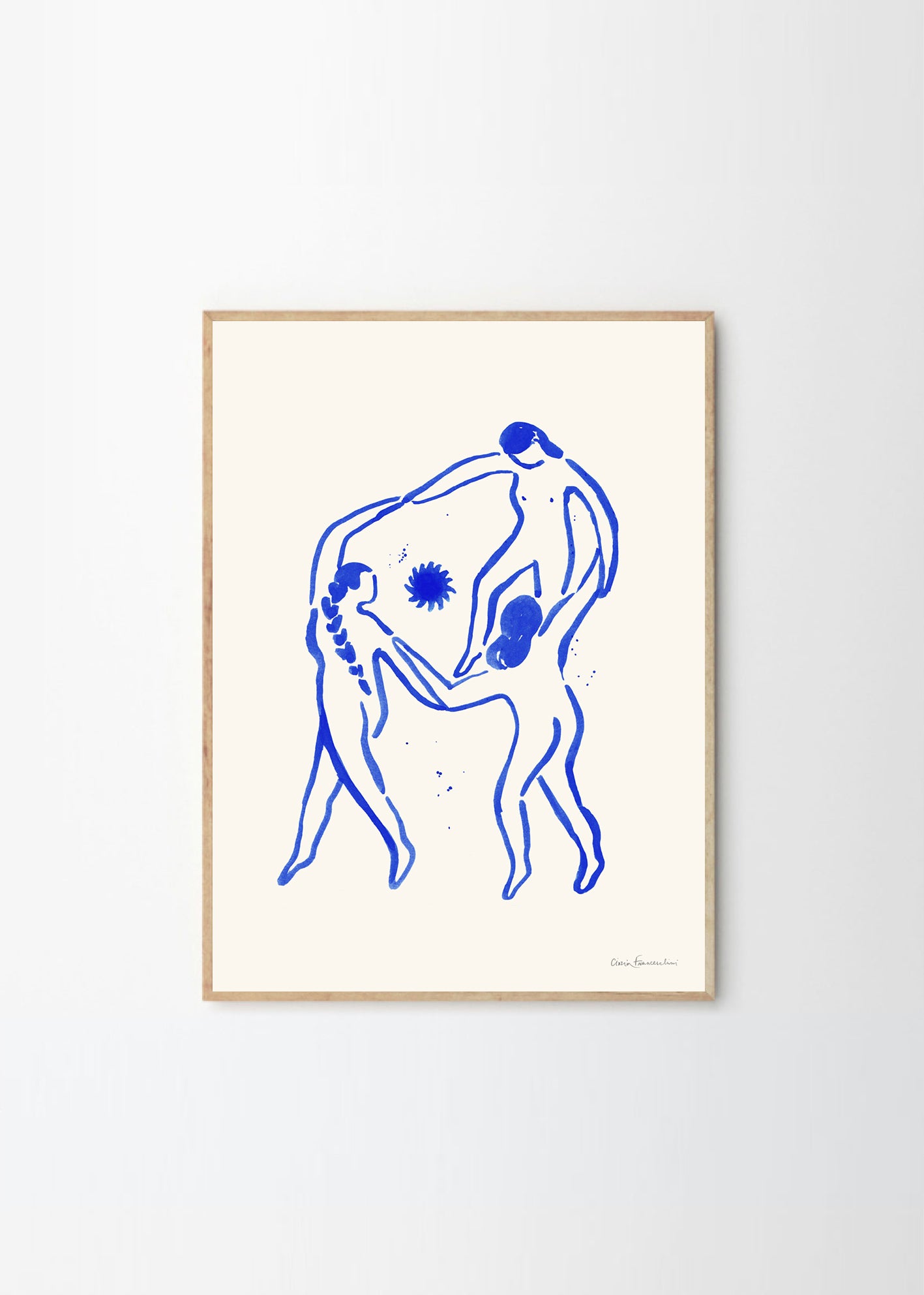 Plagát Blue Lady by Stine Belden Røed