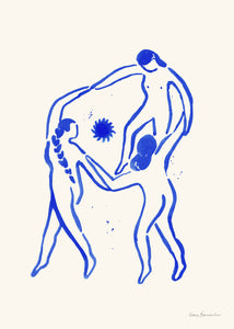Plagát Blue Lady by Stine Belden Røed
