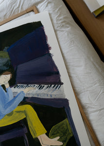 Plagát Hania at the Piano by Clara Schicketanz