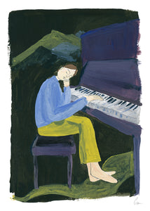 Plagát Hania at the Piano by Clara Schicketanz