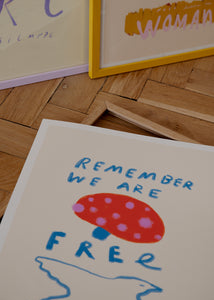 Plagát Remember You are Free by Das Rotes Rabbit