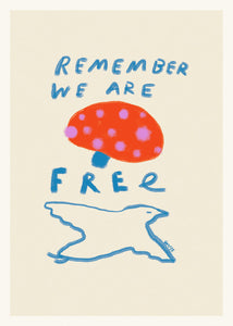 Plagát Remember You are Free by Das Rotes Rabbit