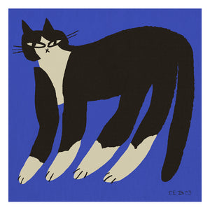 Plagát Cat in Blue by Enikő Katalin Eged