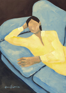 Plagát Blue Sofa by Hanna Peterson