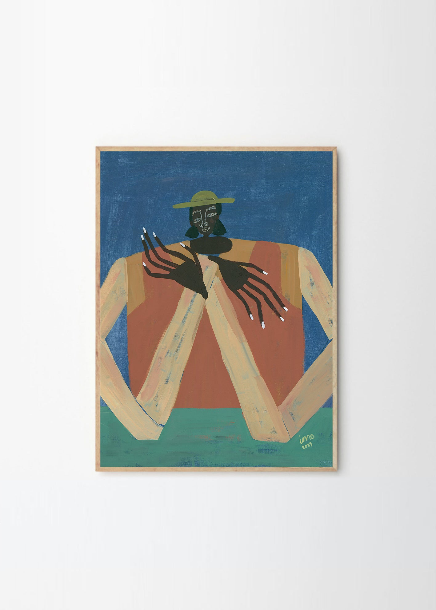 Plagát Blue Lady by Stine Belden Røed