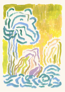 Plagát Blue Lady by Stine Belden Røed