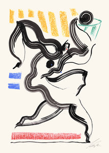 Plagát Blue Lady by Stine Belden Røed