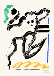Plagát Blue Lady by Stine Belden Røed