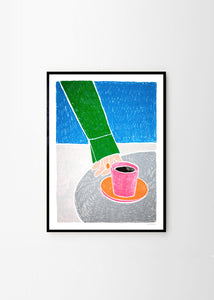 Plagát Café en Terrasse by Léa Coubray