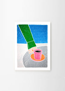 Plagát Café en Terrasse by Léa Coubray