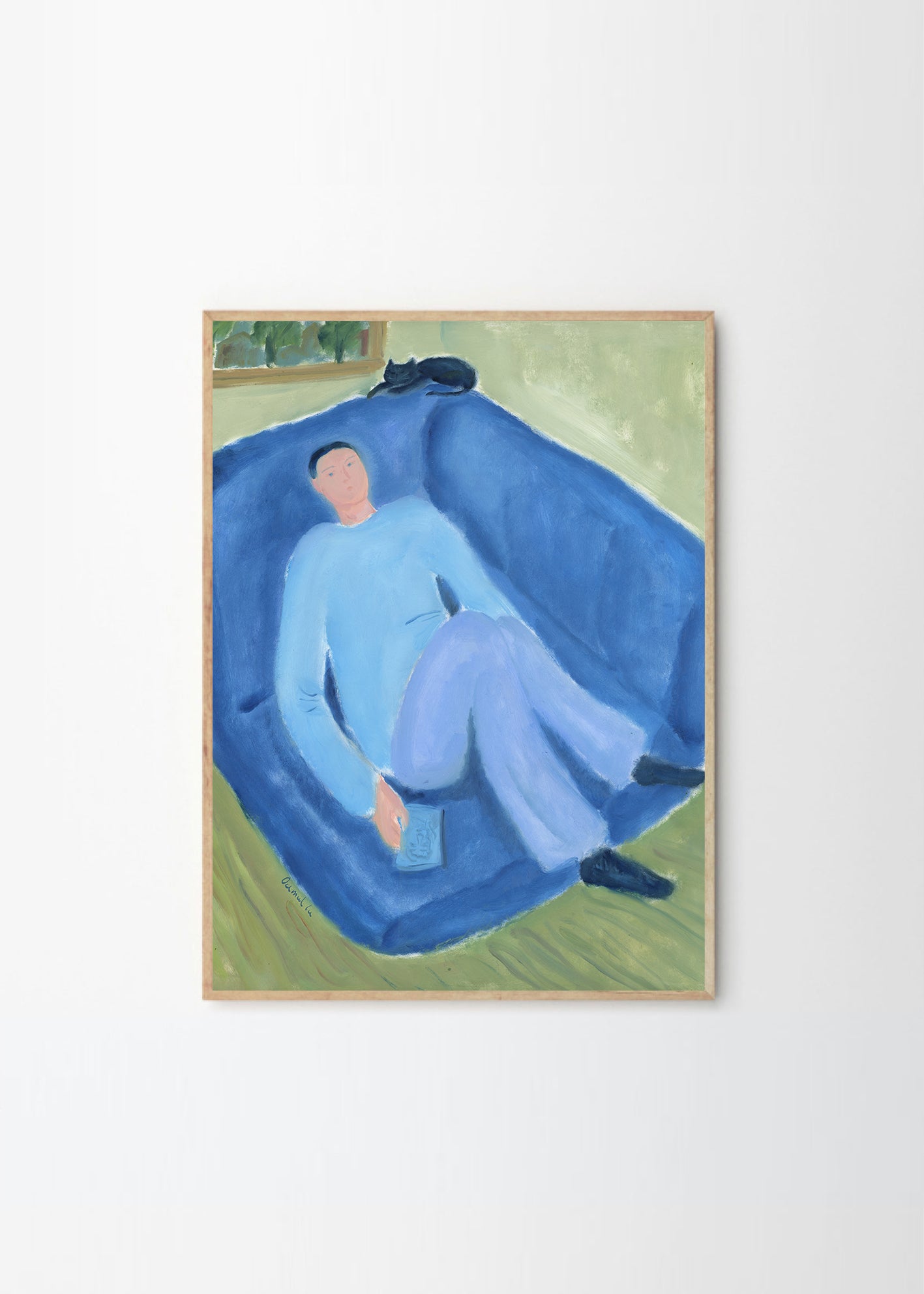 Plagát Blue Lady by Stine Belden Røed