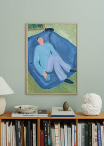 Plagát Blue Lady by Stine Belden Røed
