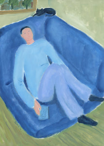 Plagát Blue Lady by Stine Belden Røed