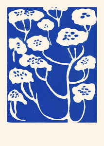 Plagát Blue Flower by Rosie McGuinness