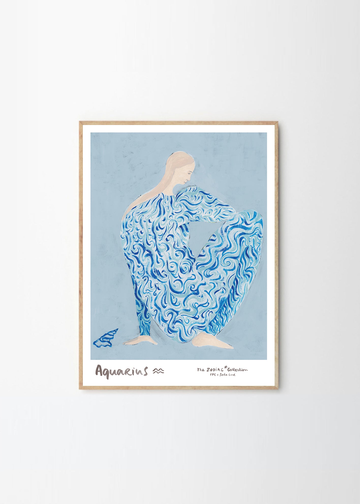 Plagát Blue Lady by Stine Belden Røed