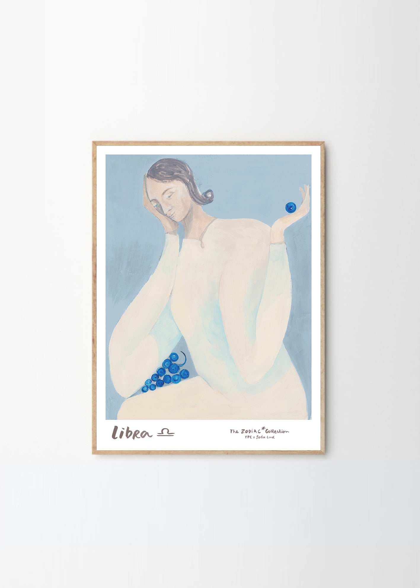 Plagát Blue Lady by Stine Belden Røed