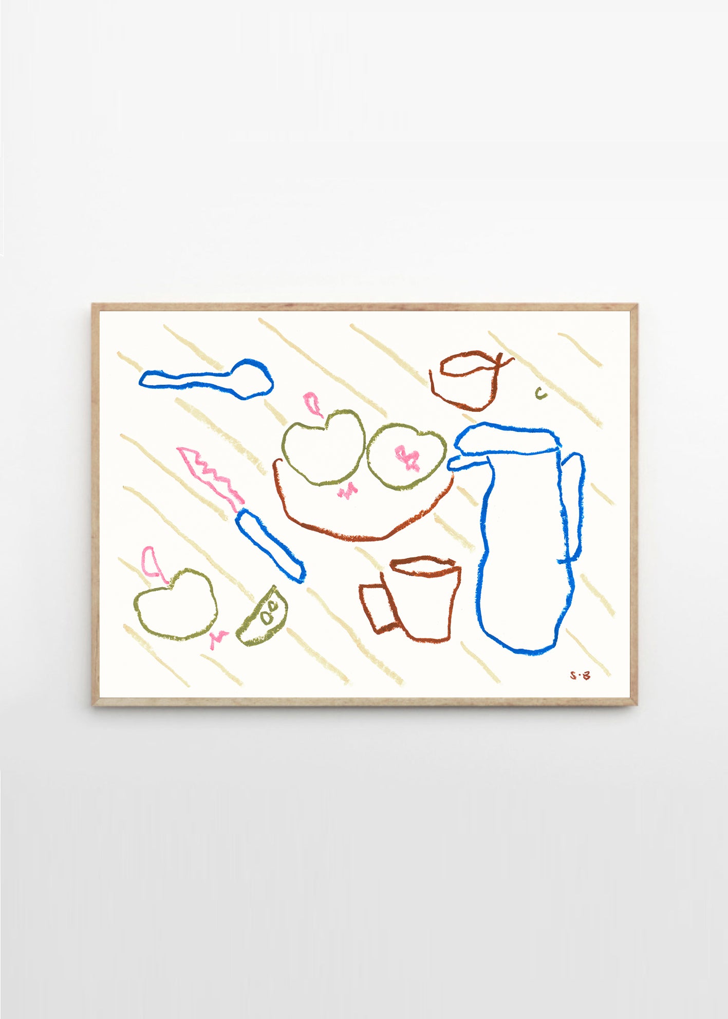 Plagát Blue Lady by Stine Belden Røed