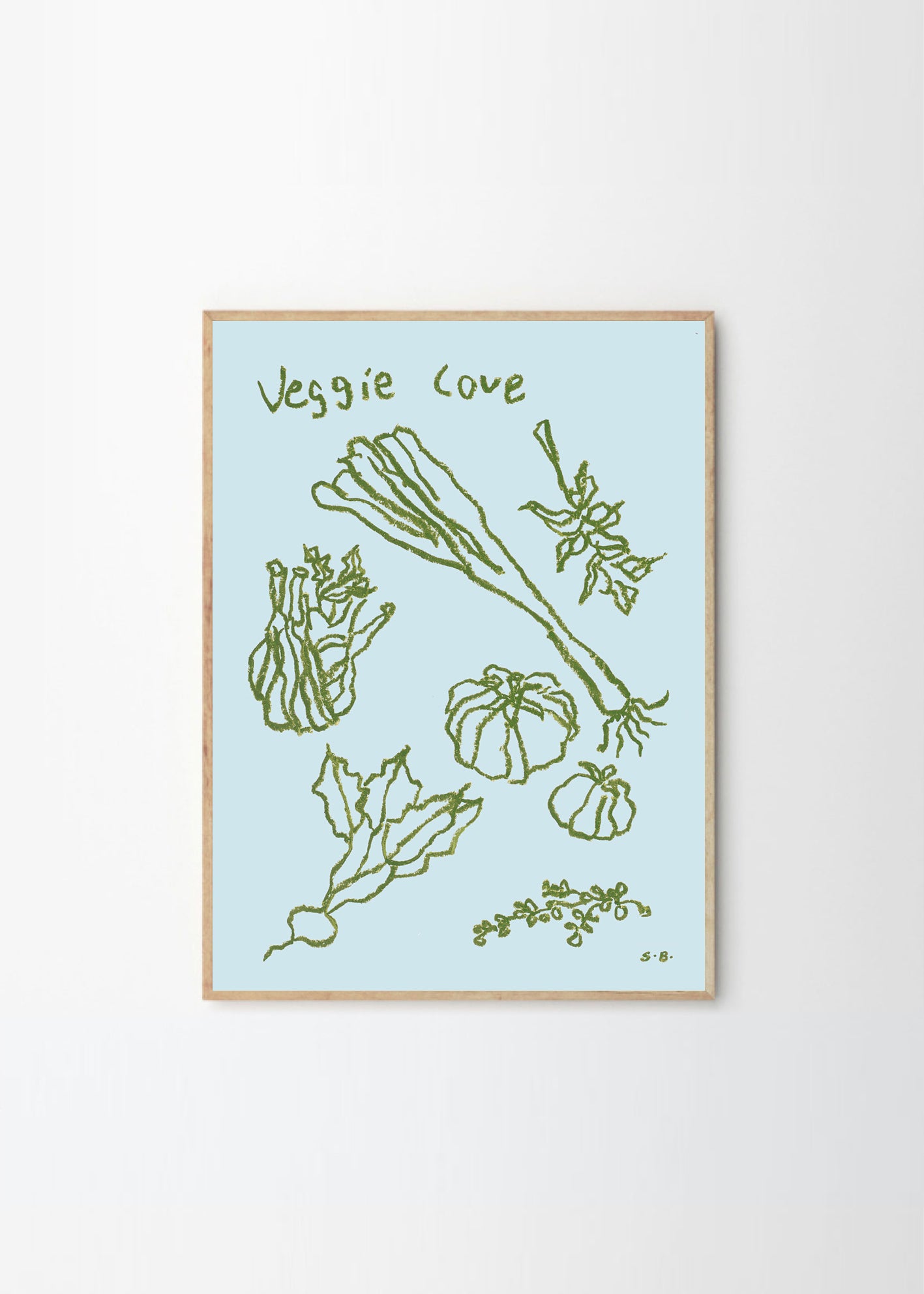 Plagát Blue Lady by Stine Belden Røed