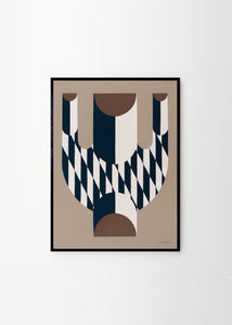 Plagát Vase with Diagonal Pattern by Studio Paradissi
