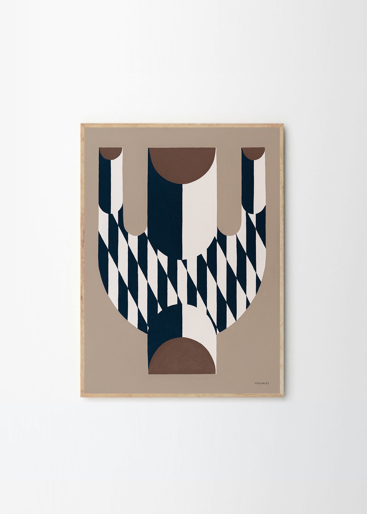 Plagát Vase with Diagonal Pattern by Studio Paradissi