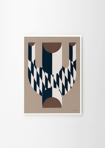Plagát Vase with Diagonal Pattern by Studio Paradissi