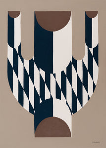 Plagát Vase with Diagonal Pattern by Studio Paradissi