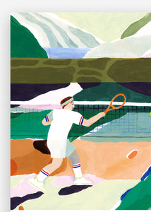 Plagát Tennis by Clara Selina Bach