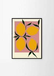 Plagát Pink Lemon by Anna Mörner