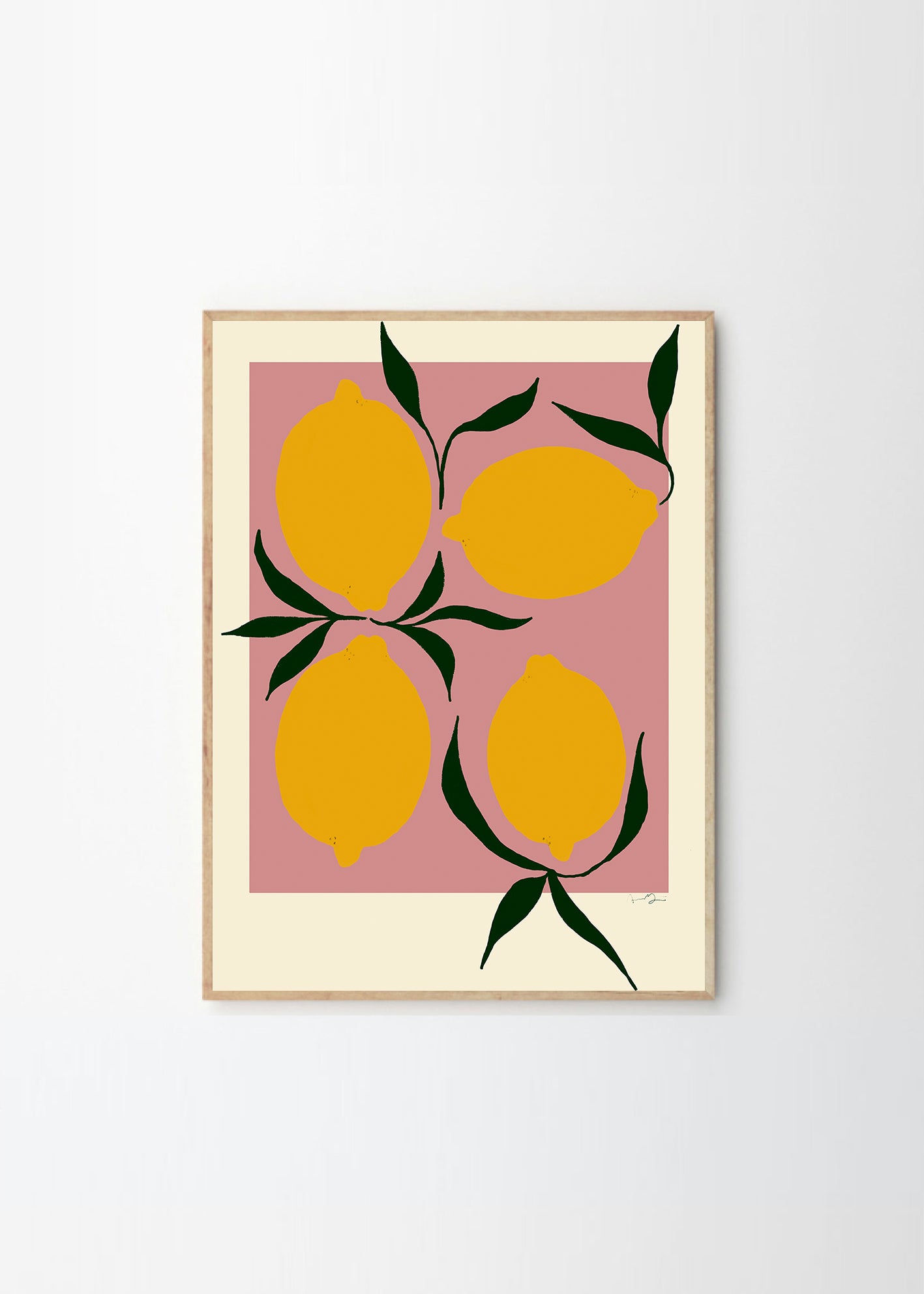 Plagát Pink Lemon by Anna Mörner