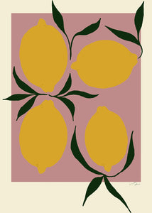 Plagát Pink Lemon by Anna Mörner