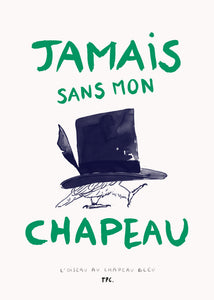 Plagát L'Oiseau au Chapeau Bleu by Another Art Project