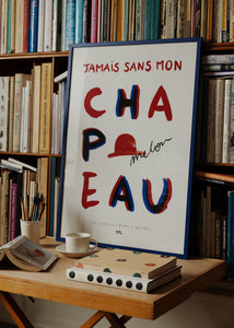 Plagát Le Chapeau Rond et Rouge by Another Art Project