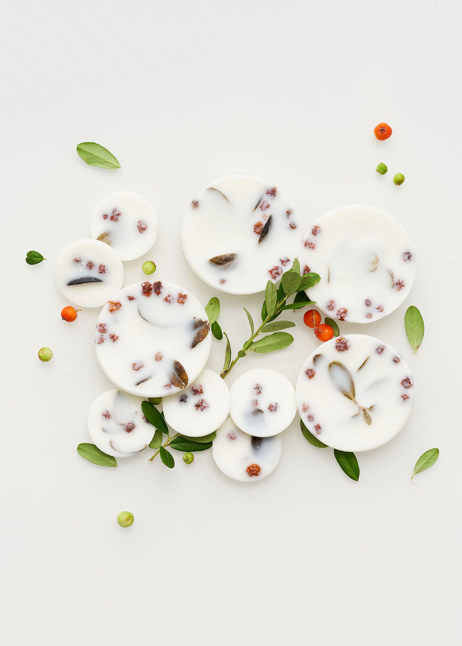 Vonné kolieska zo sójového vosku Ashberries & bilberry levanduľová