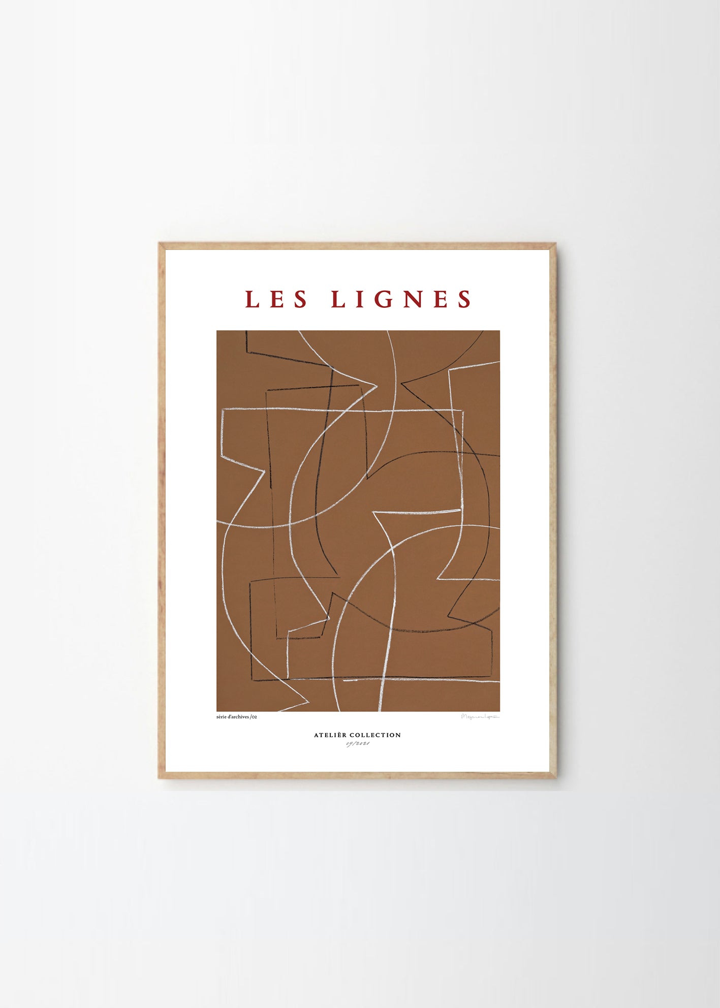 Plagát Les Lignes by Berit Mogensen Lopez