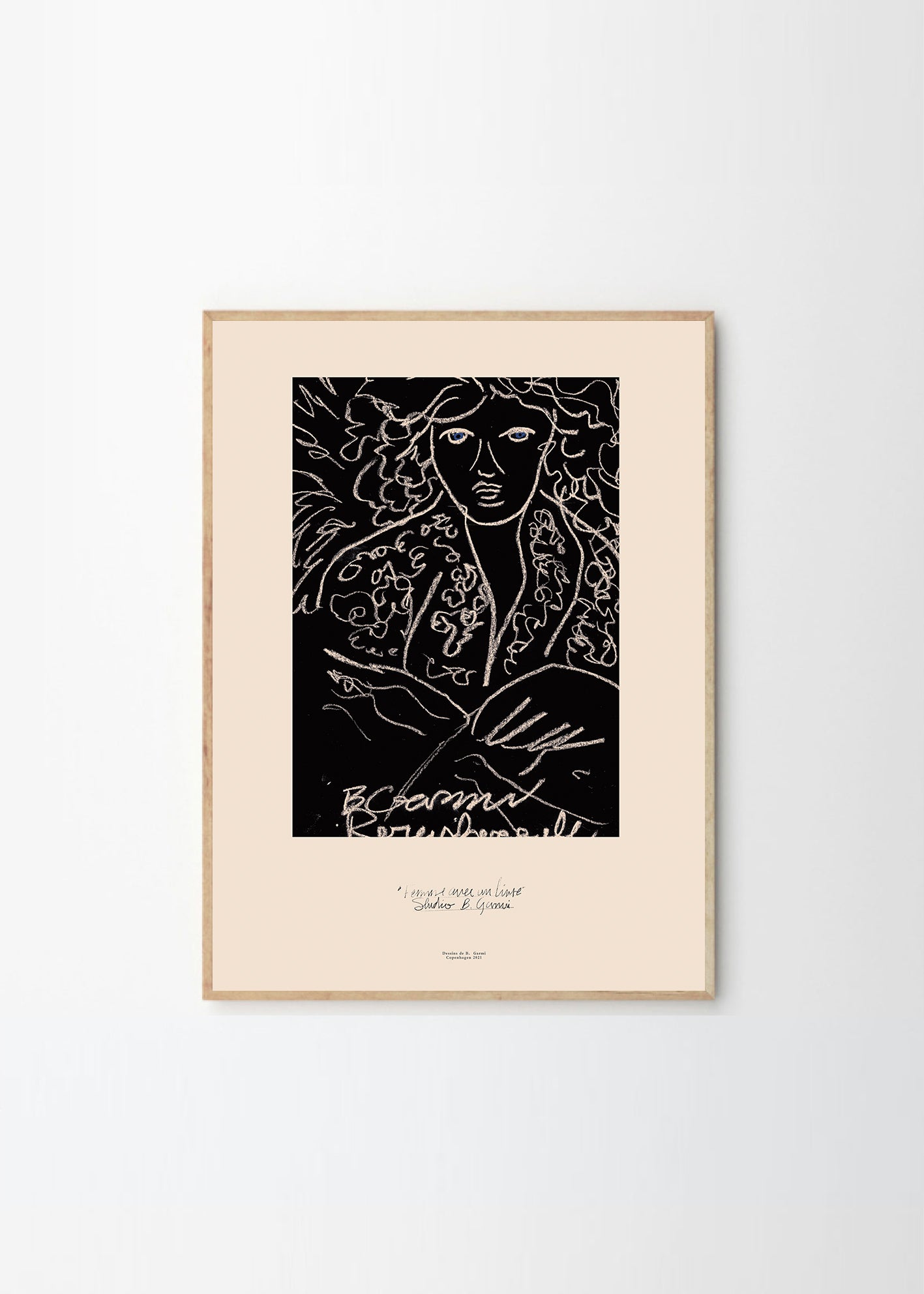 Plagát Woman With A Book by By Garmi