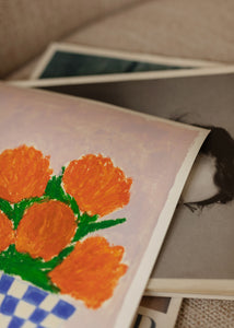 Plagát Orange Flowers by Carla Llanos