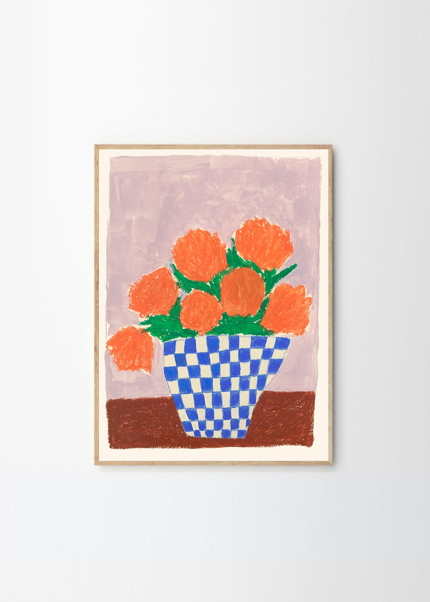 Plagát Orange Flowers by Carla Llanos
