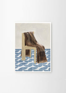 Plagát Chair with Blanket by Isabelle Vandeplassche