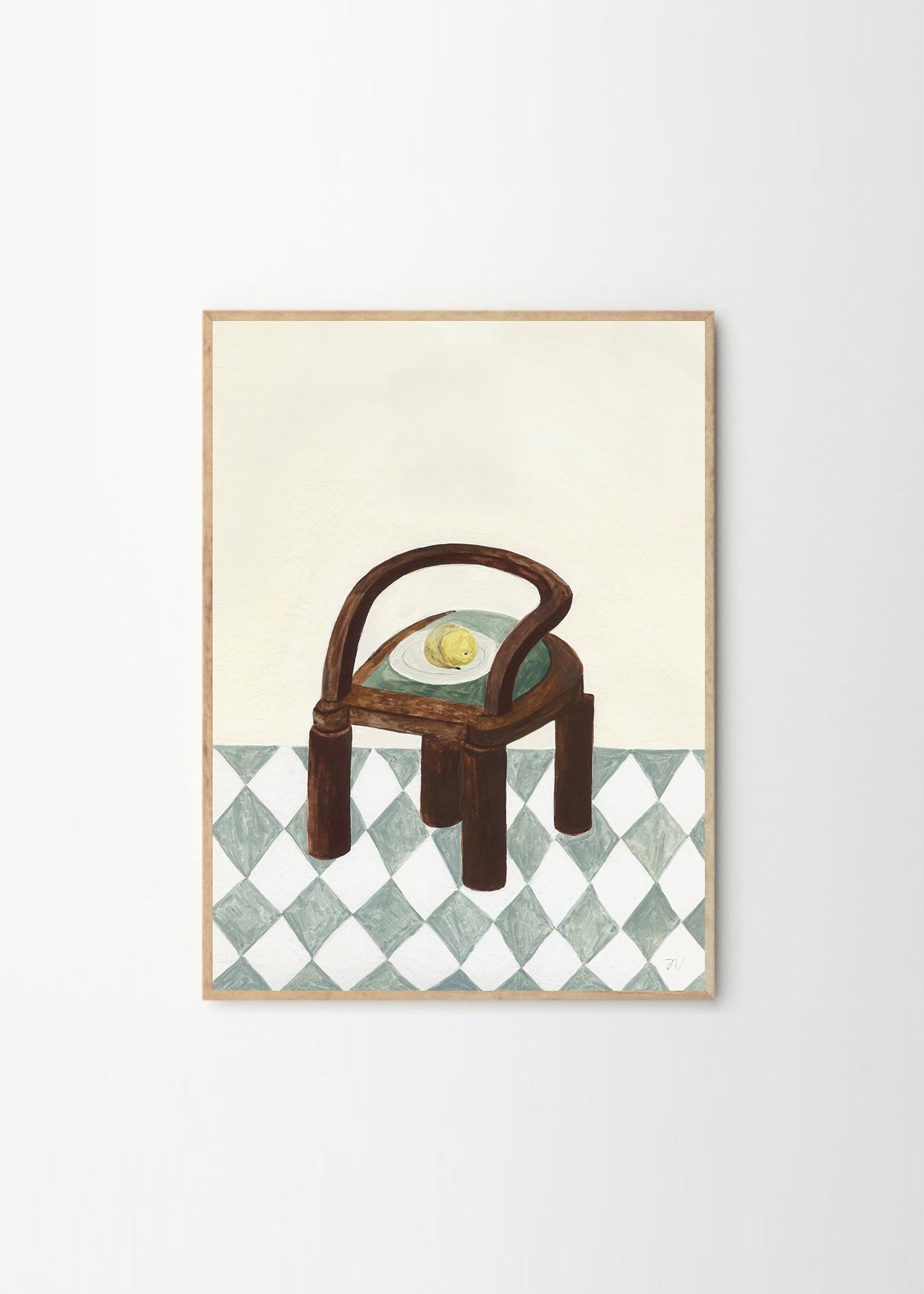 Plagát Chair with Fruit by Isabelle Vandeplassche