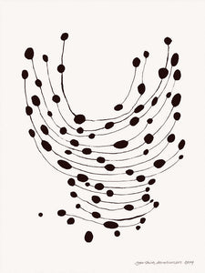 Plagát Dancing Dots by Leise Dich Abrahamsen