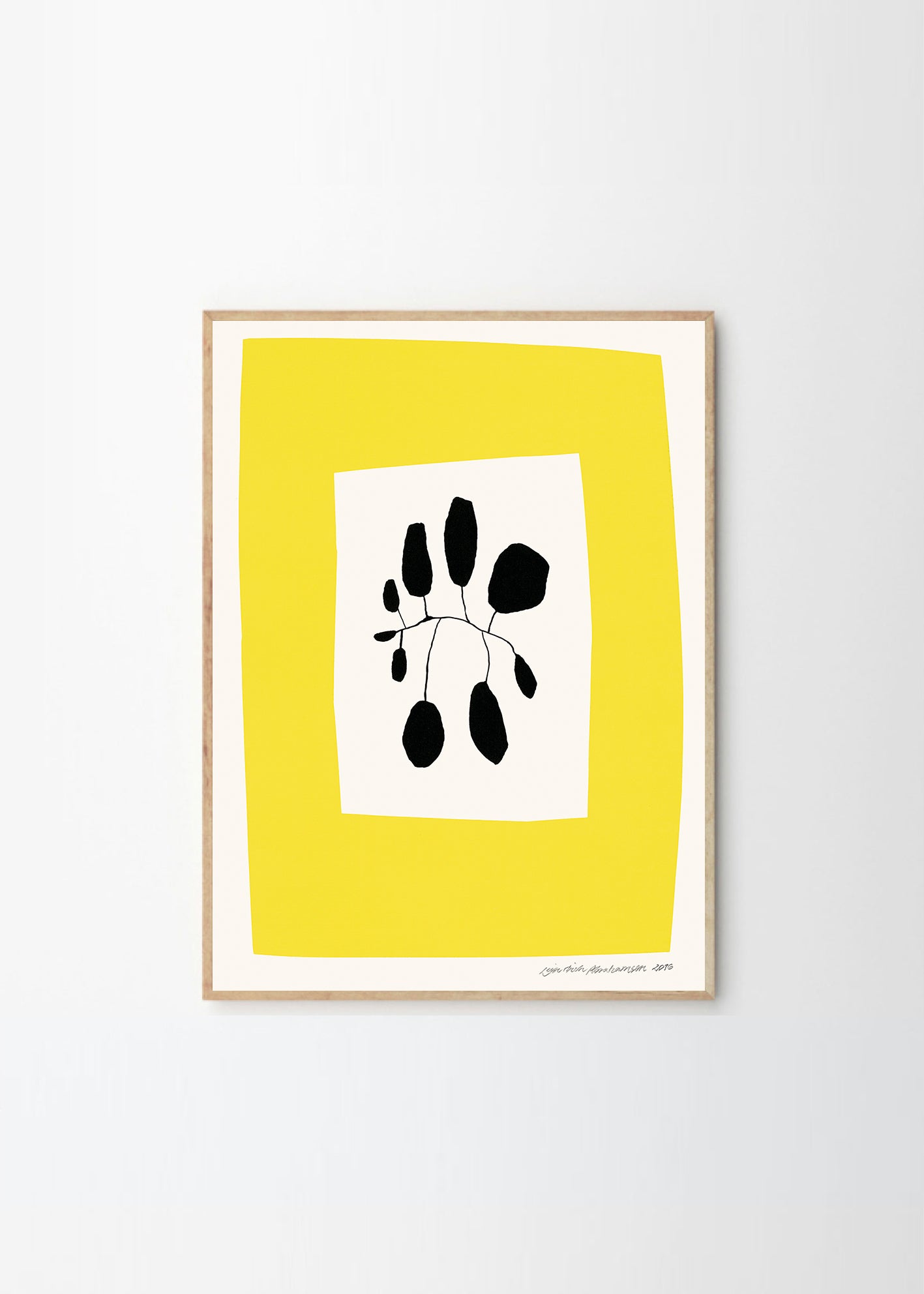 Plagát Yellow Area by Leise Dich Abrahamsen