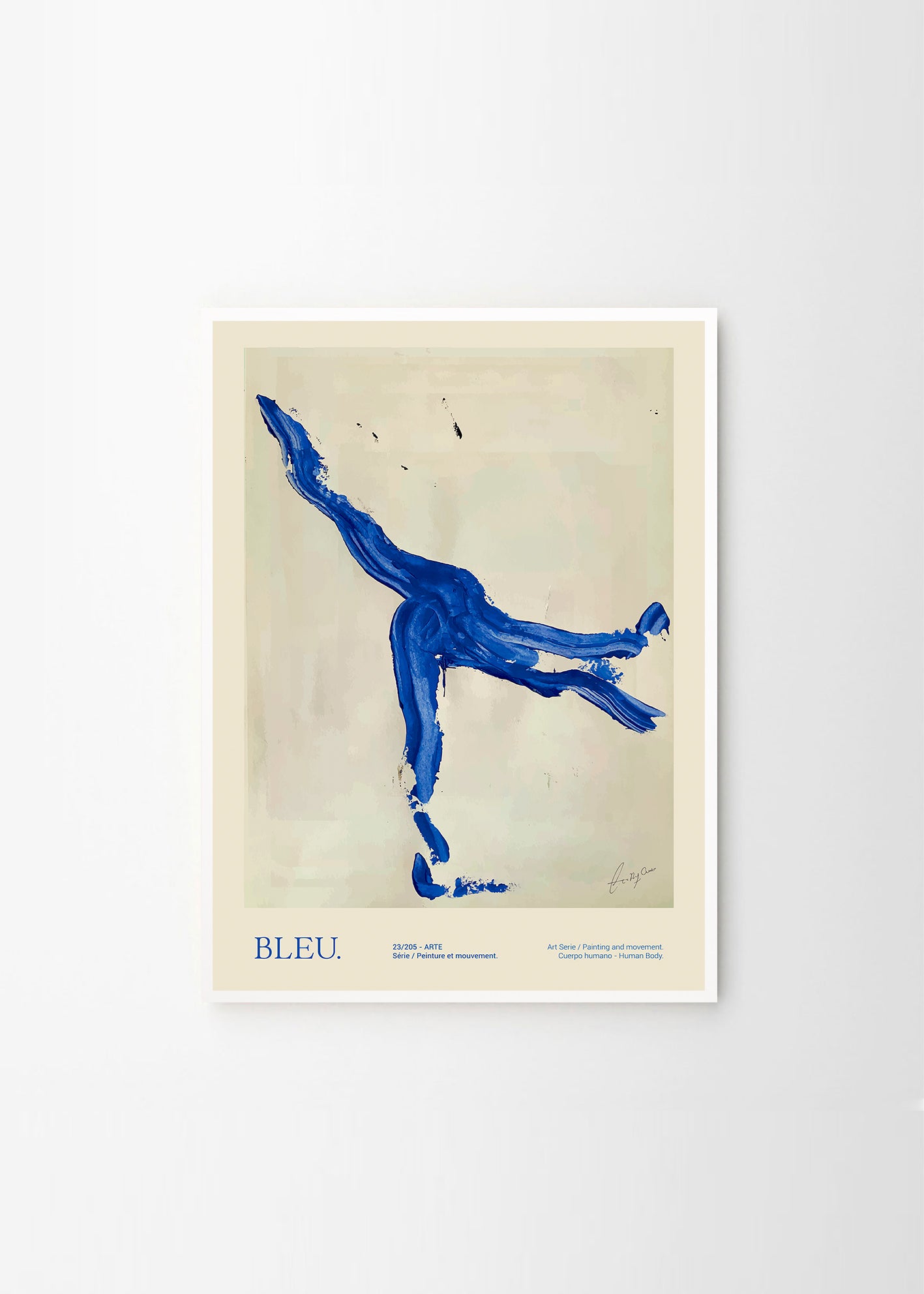 Plagát Bleu by Lucrecia Rey Caro