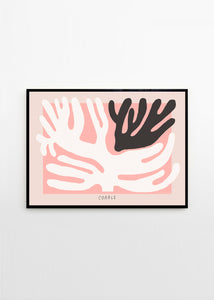 Plagát Black and White Coral by Madelen Möllard